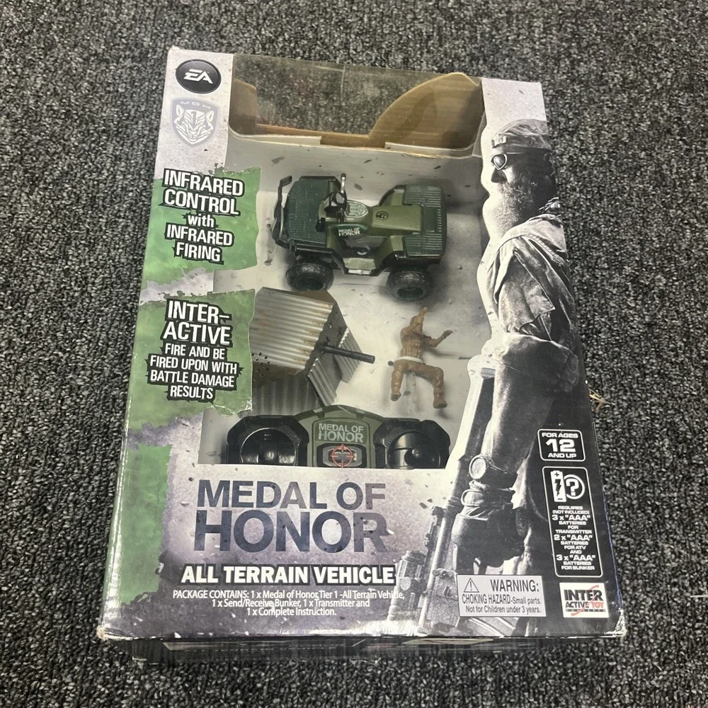 Interactive Toy Concept Medal of Honor Attack ATV with Battling Action - New